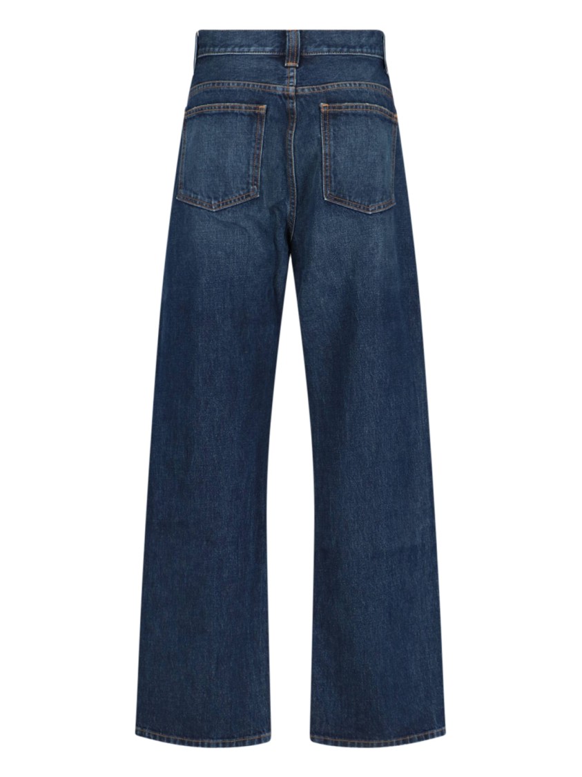 Khaite "bonnie" Low-waist Jeans – Blue In Blue