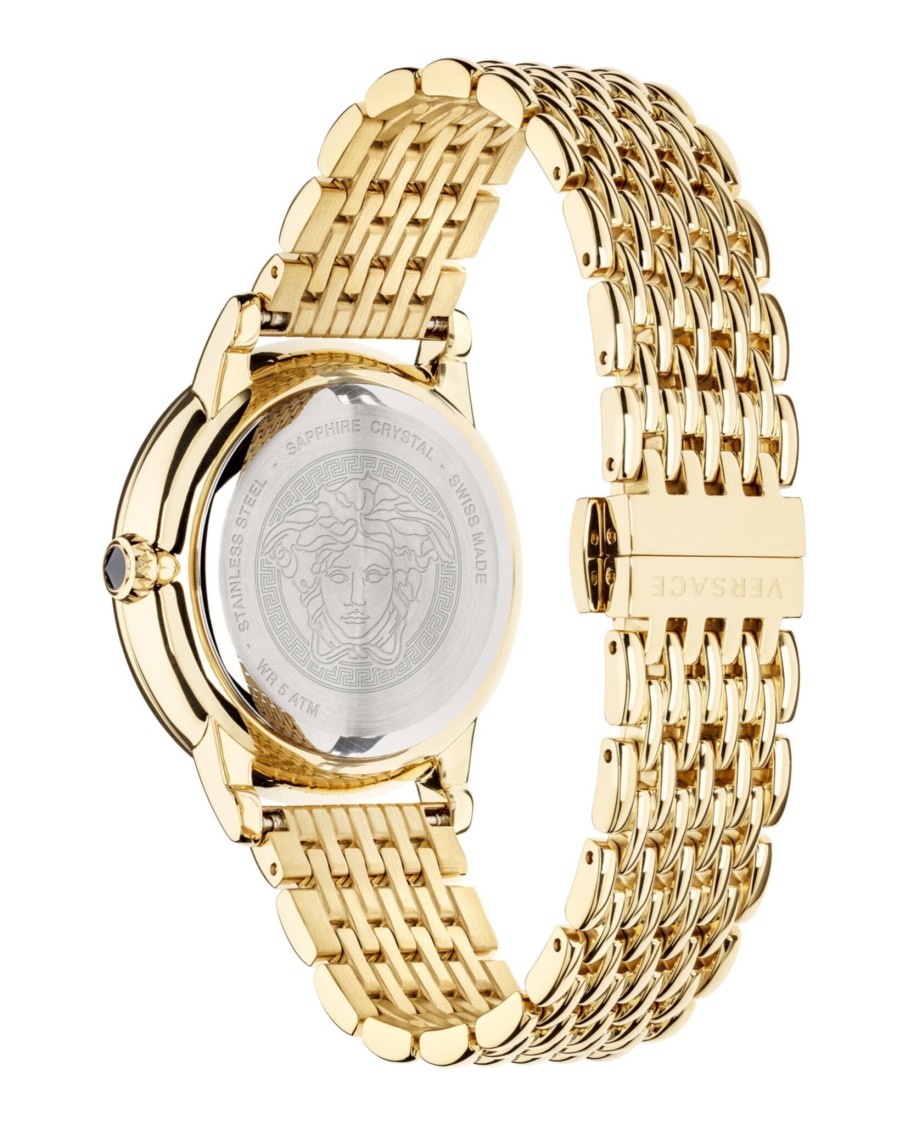 Versace Medusa Icon Bracelet Watch In Gold