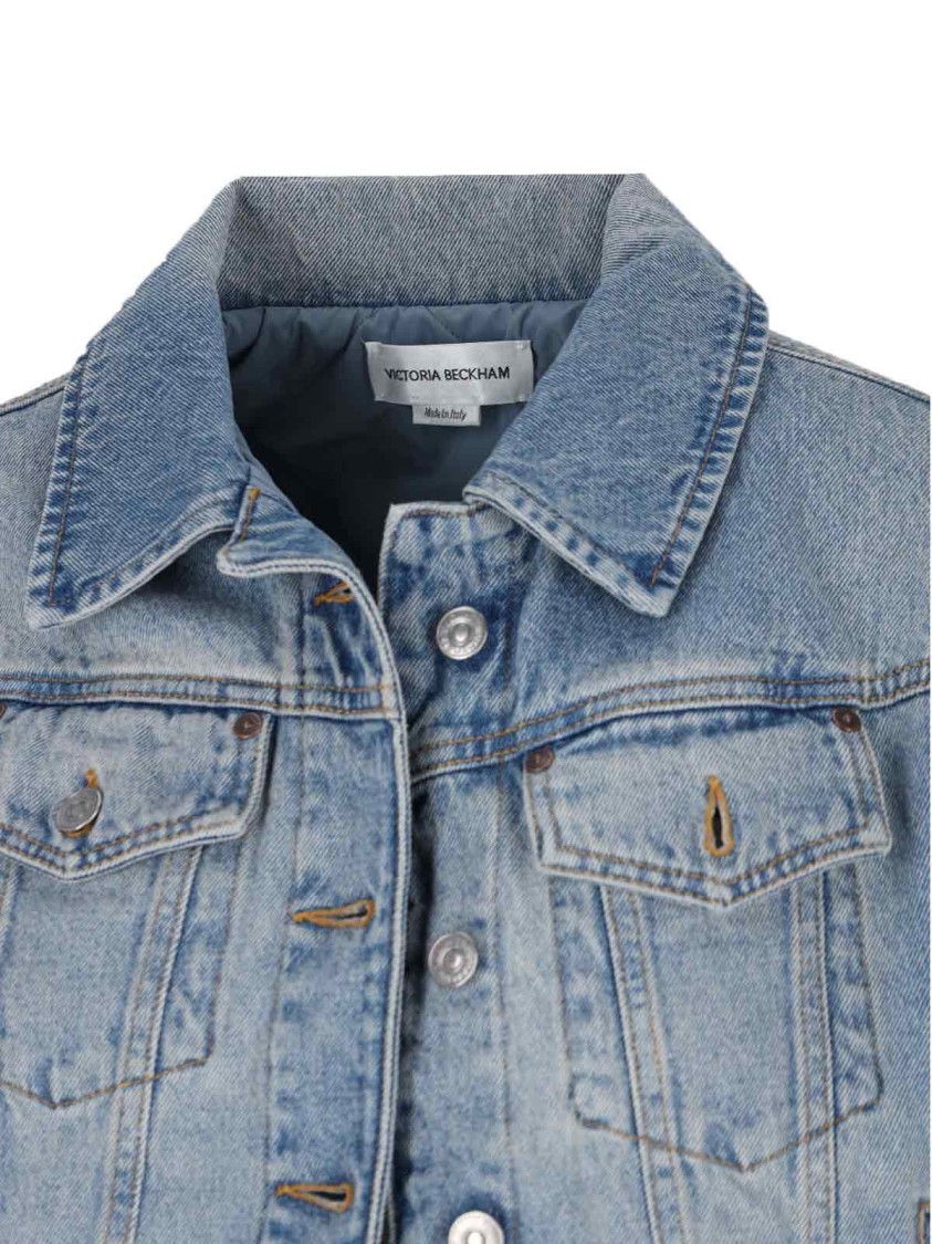VICTORIA BECKHAM VICTORIA BECKHAM DENIM' JACKET – LIGHT BLUE