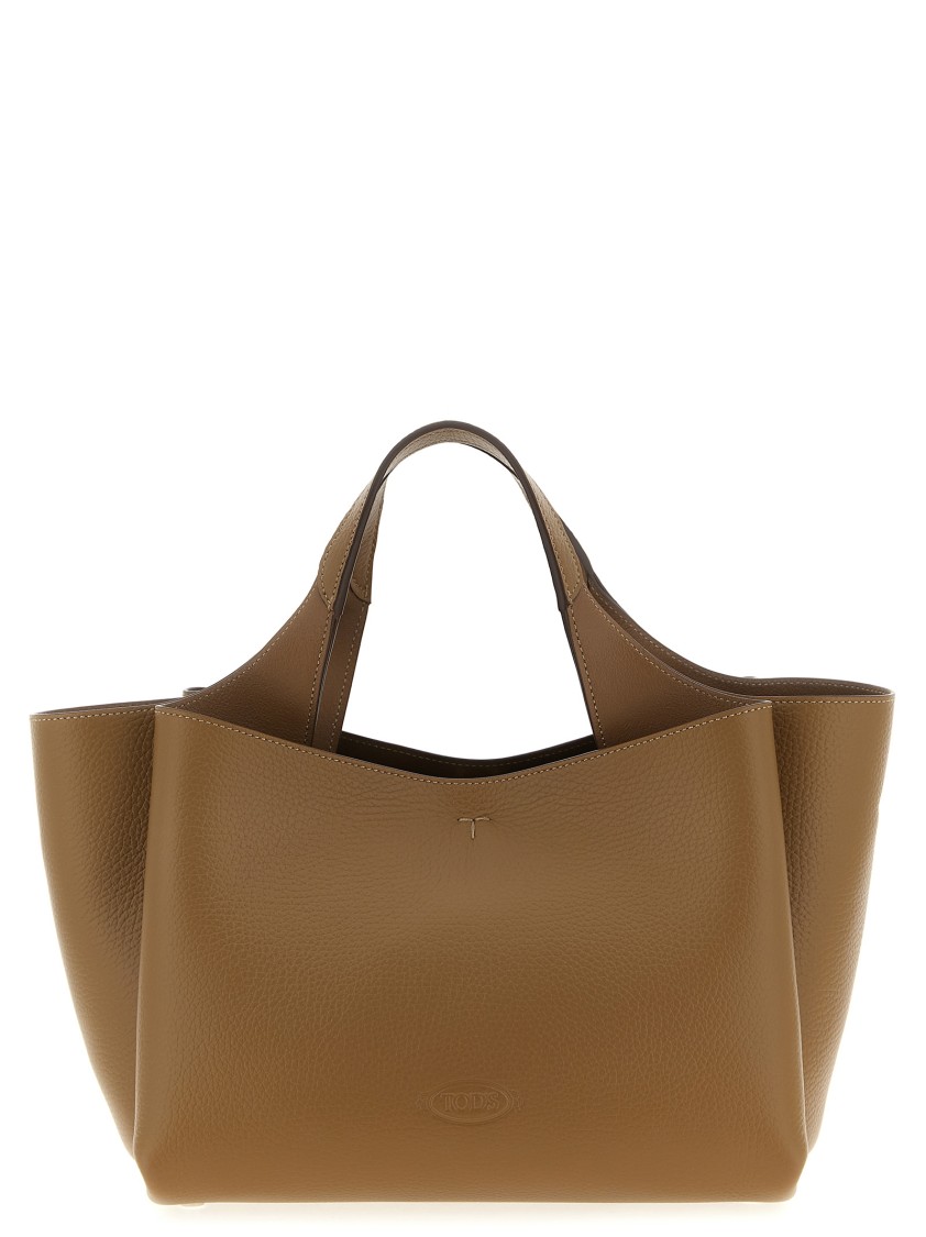 Tod's Mini Leather Handbag Hand Bags Brown In Brown