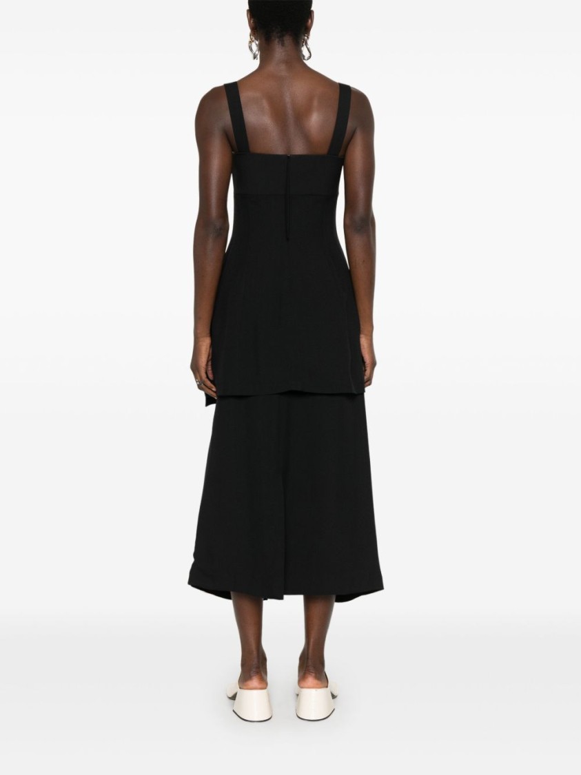 Carven Sweetheart Neckline Top With Concealed Zip