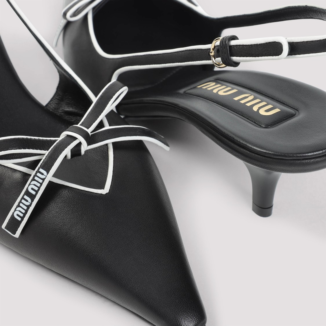Miu Miu Black Leather Pumps