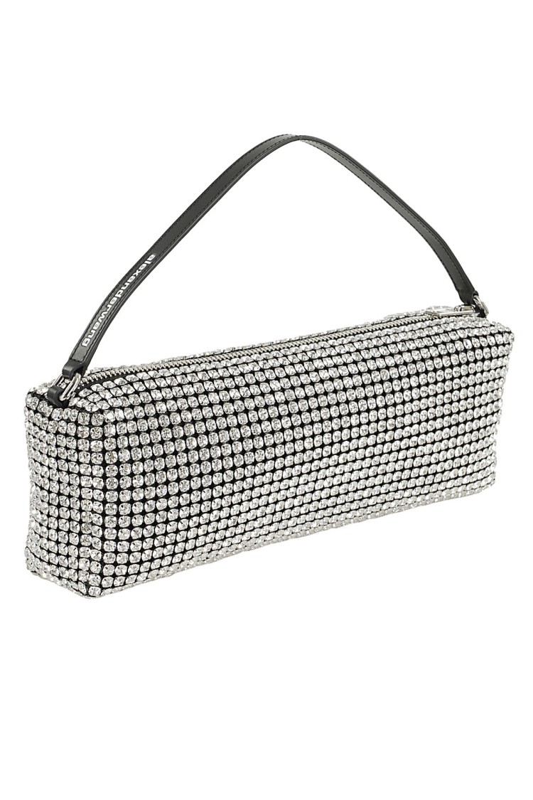 Alexander Wang Rectangular Heiress Handbag In Black