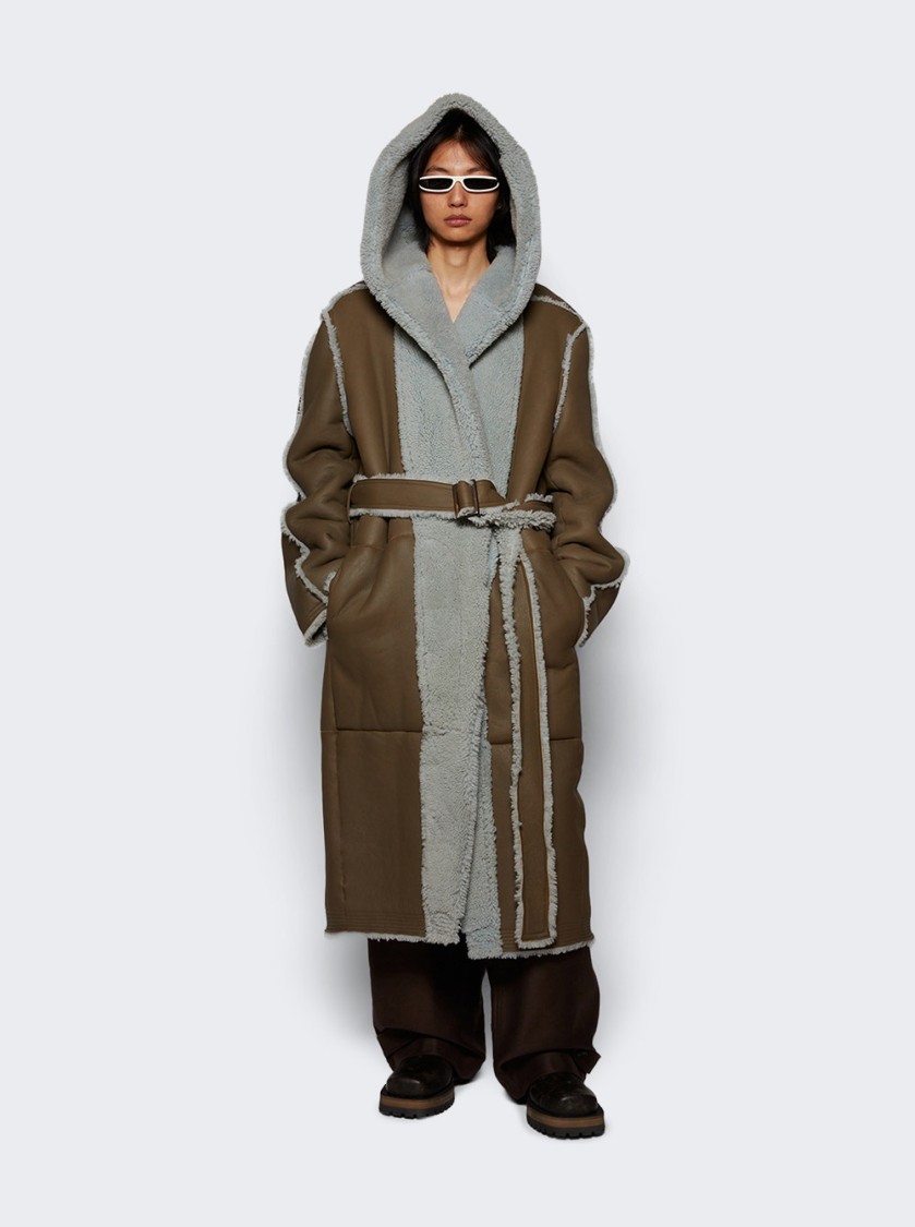 Rick Owens Cappotto In Montone Coat Bean