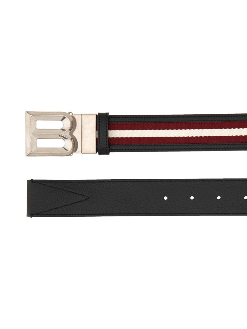 Shop Bally "b Bold" Belt In Black