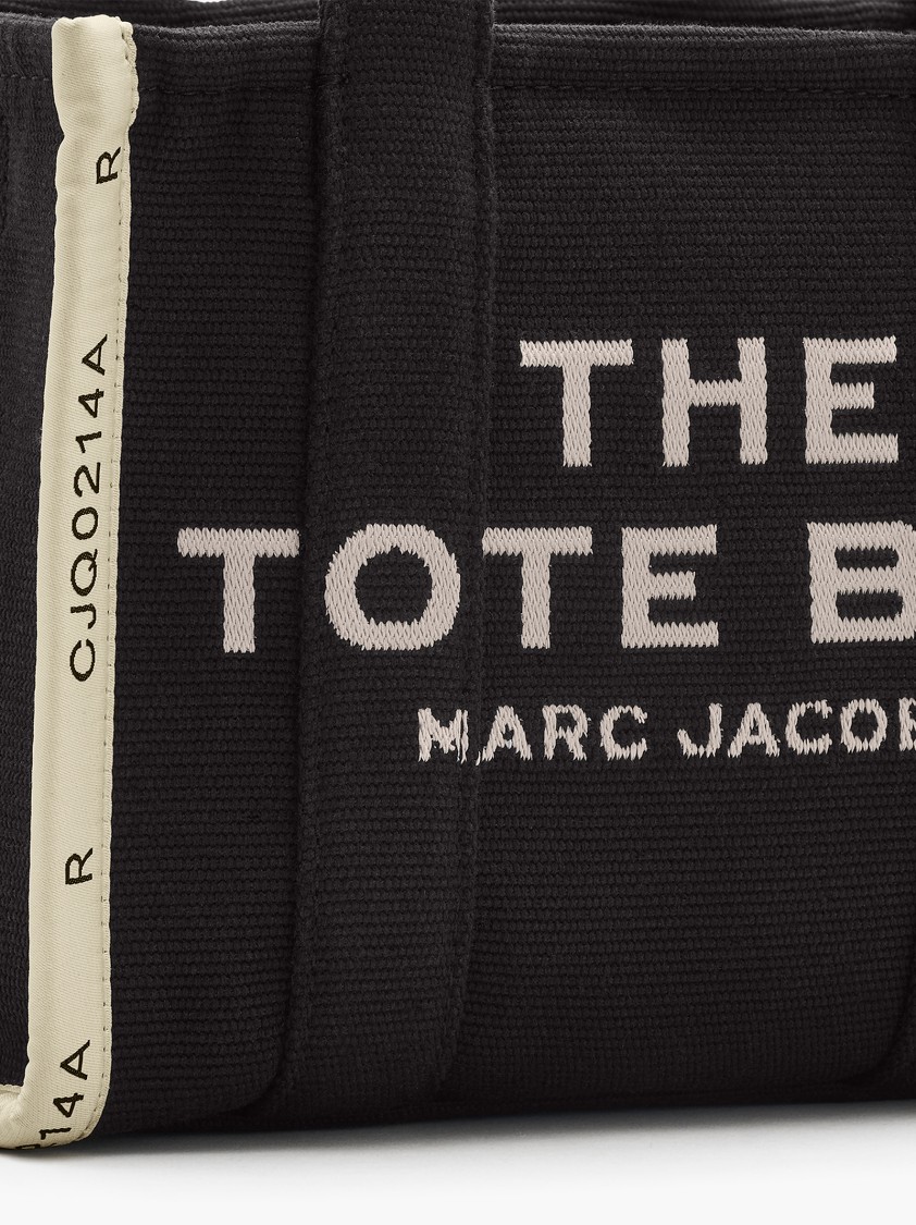 Marc Jacobs Small Black Canvas Tote Bag In Black