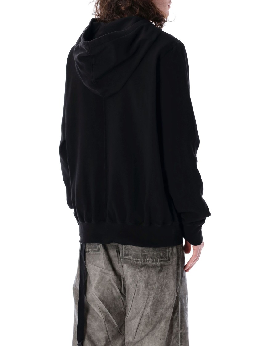 Rick Owens Drkshdw Drkshdw By Rick Owens Oversized Hoodie Black And Milk In Black