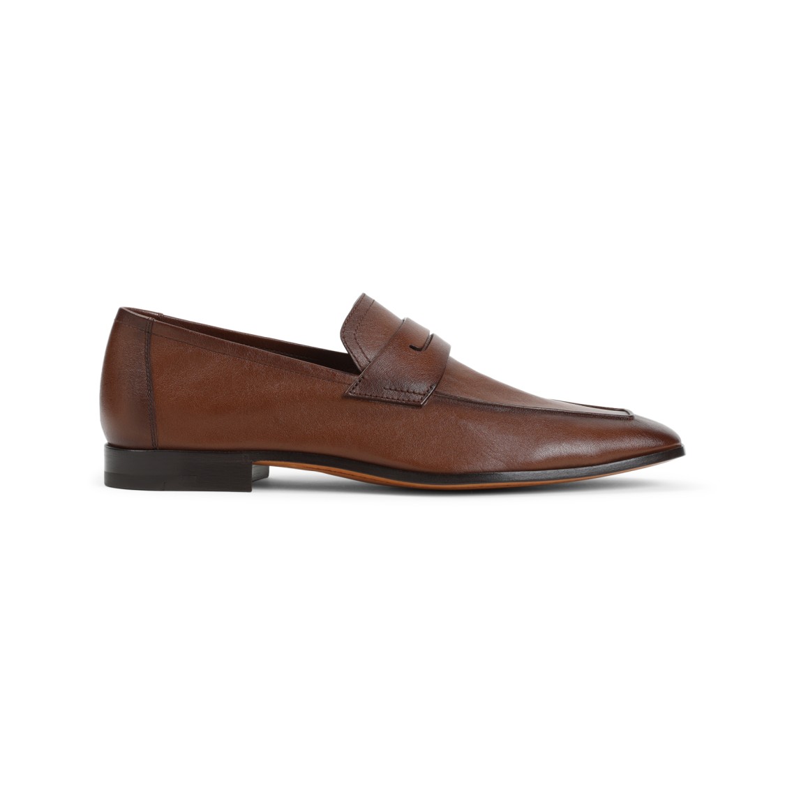 BERLUTI BERLUTI KANGAROO BROWN LEATHER LOAFER 