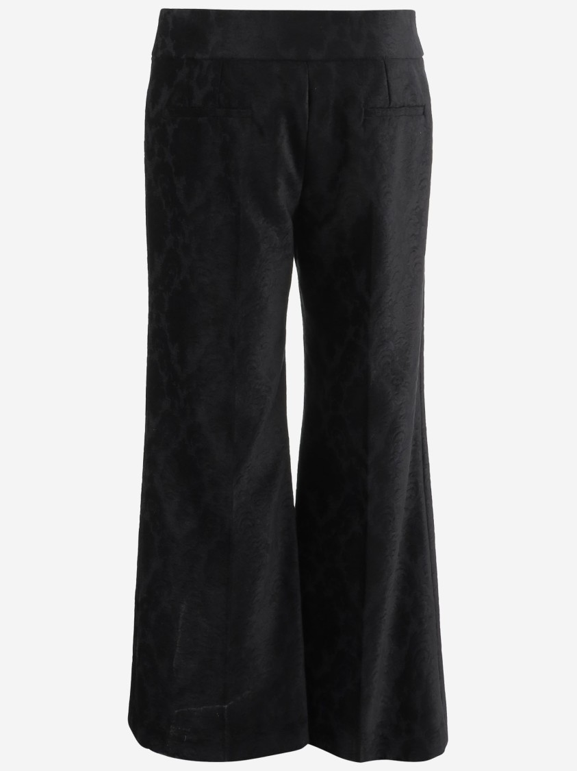 Chloé Viscose And Cotton Pants In Black