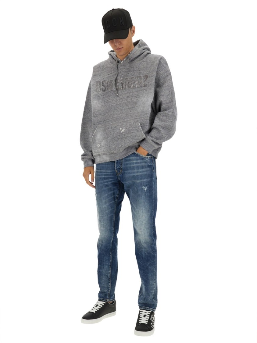 Dsquared2 Dsquared Men Sweatshirt With Logo In Grey