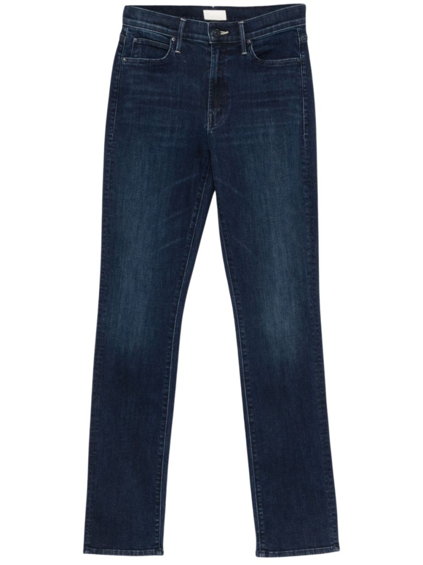 Mother The Rascal Skimp Jeans In Blue