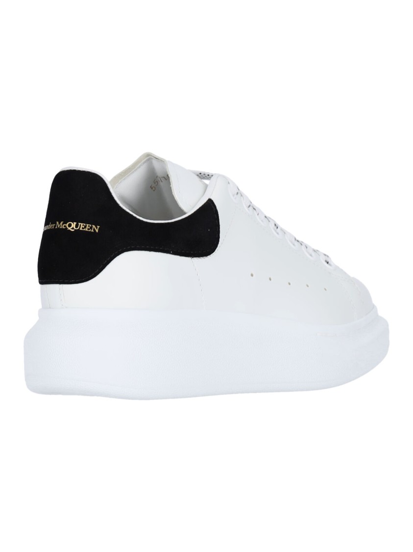 Alexander Mcqueen White Sneakers With Logo On The Tongue And Logo Lettering On The Rear In Leather W