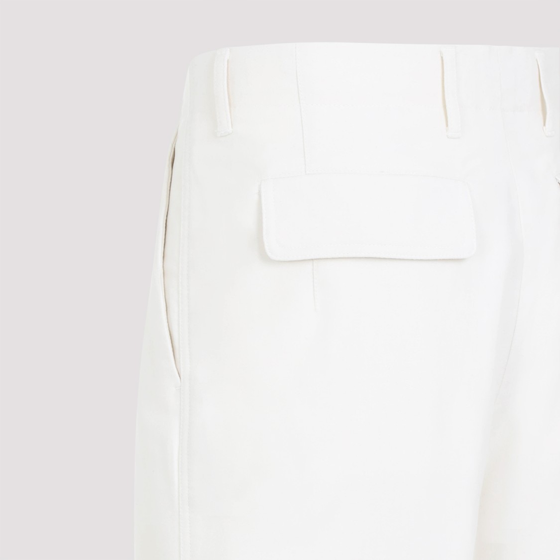 Shop Zegna Cotton Cashmere Pants In White