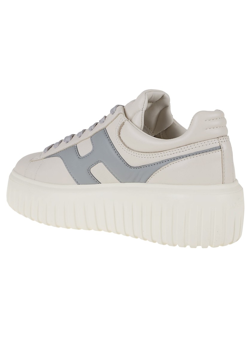 Shop Hogan H-stripes H Spezzata Sneakers In White