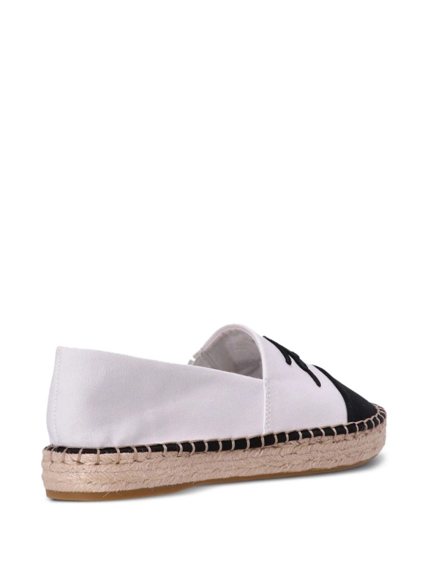 Karl Lagerfeld Kamini Duo Espadrilles In White