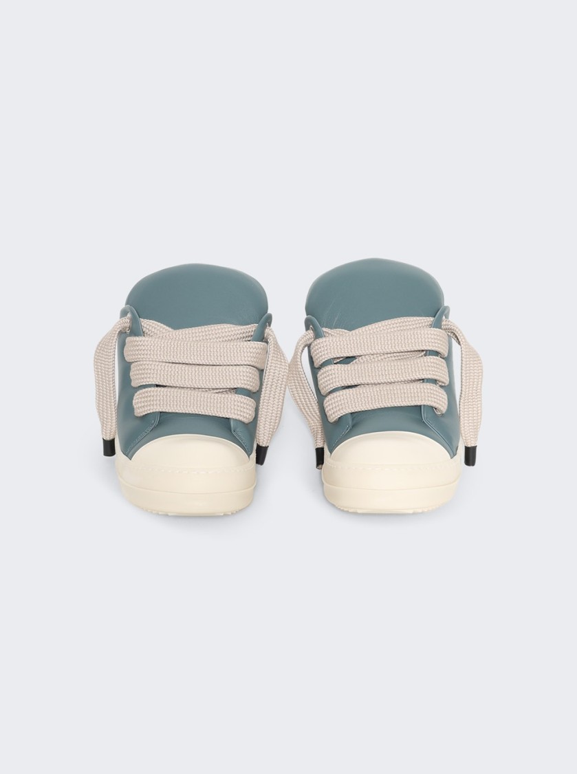 Rick Owens Hollywood Jumbolace Low Sneakers Mouthwash And Milk In Blue