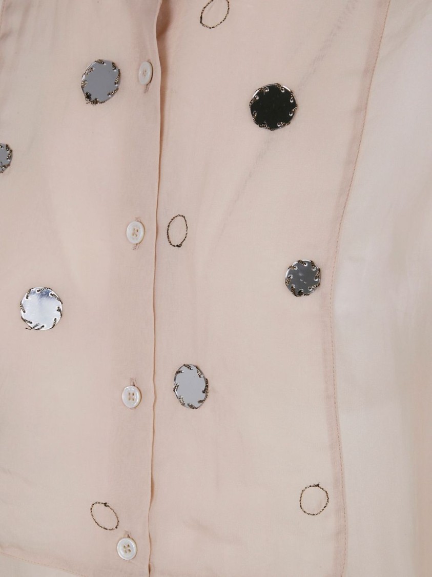 SEVENTY SERGIO TEGON SEVENTY SERGIO TEGON SILK FINISH BUTTON-UP SHIRT