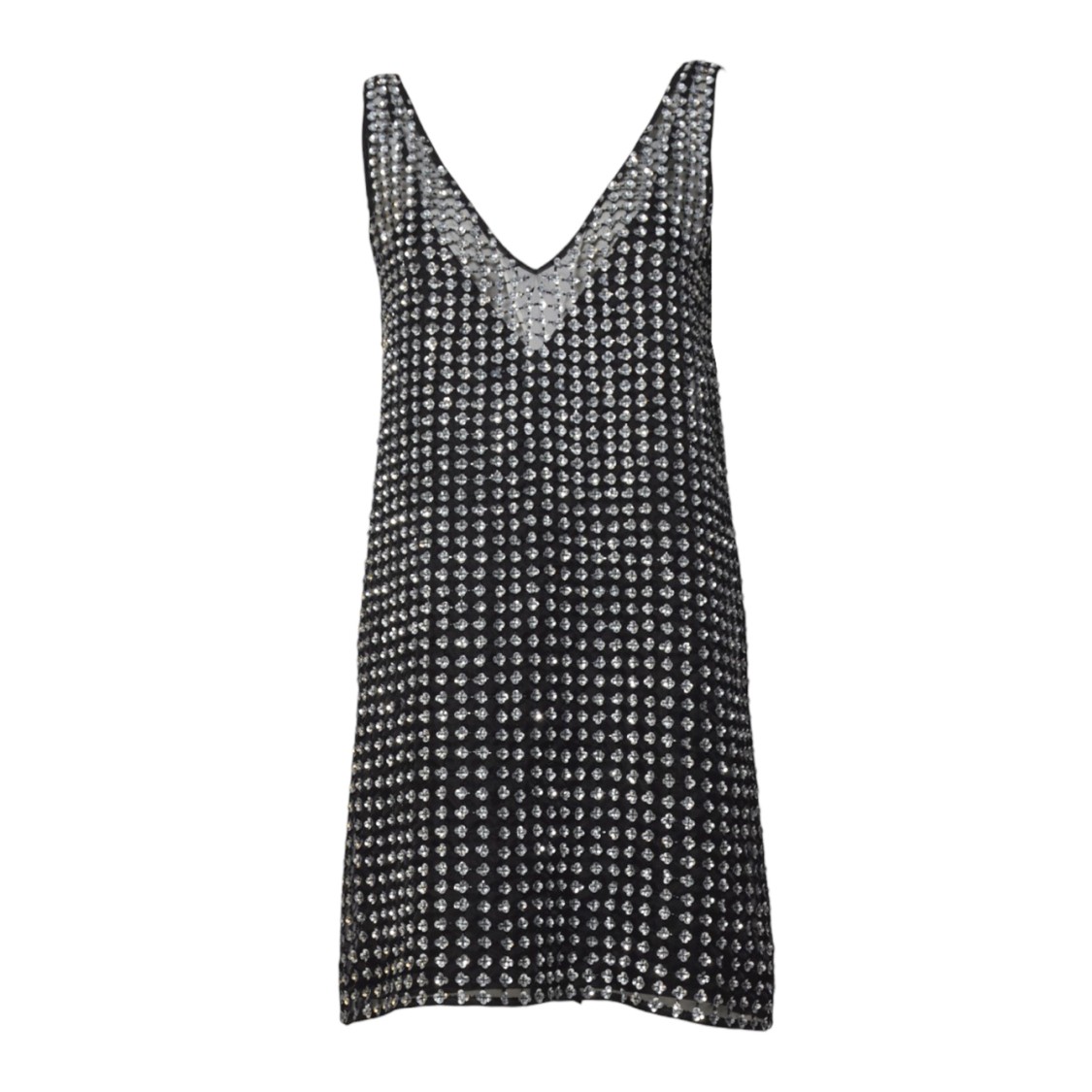 Shop Max Mara Silk Organza Mini Dress With Floral Sequins