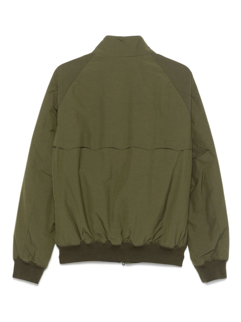 Shop Baracuta Olive Green Logo Jacket