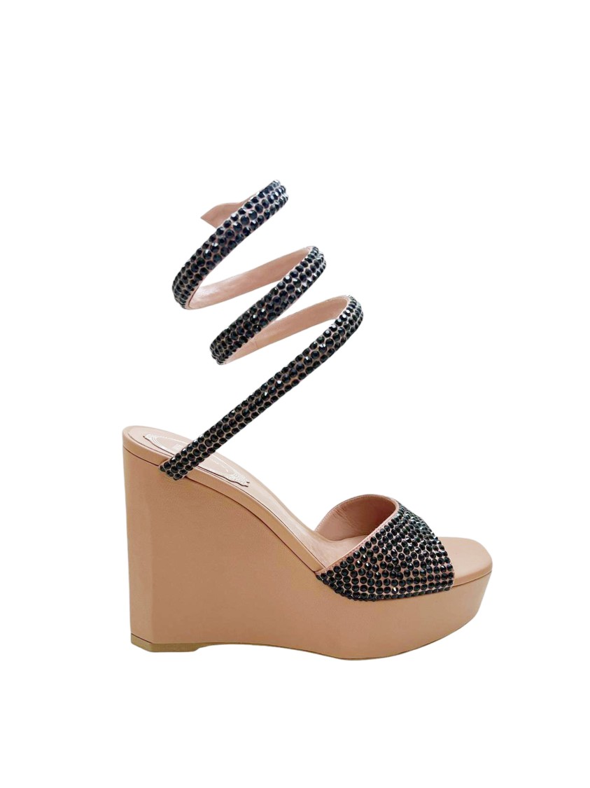 RENÉ CAOVILLA RENÉ CAOVILLA PETRA PLATFORM WEDGES 125