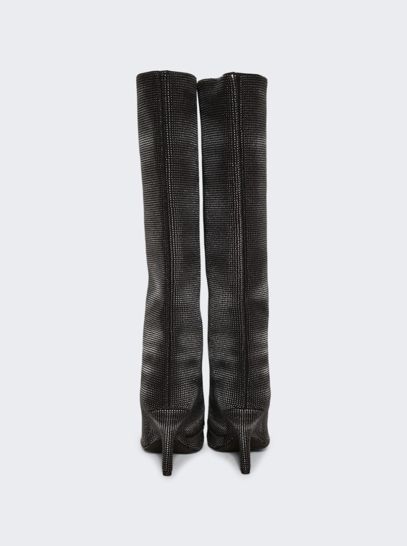 Alexander Wang Diablo Tall Boot Crystal Hotfix In Black