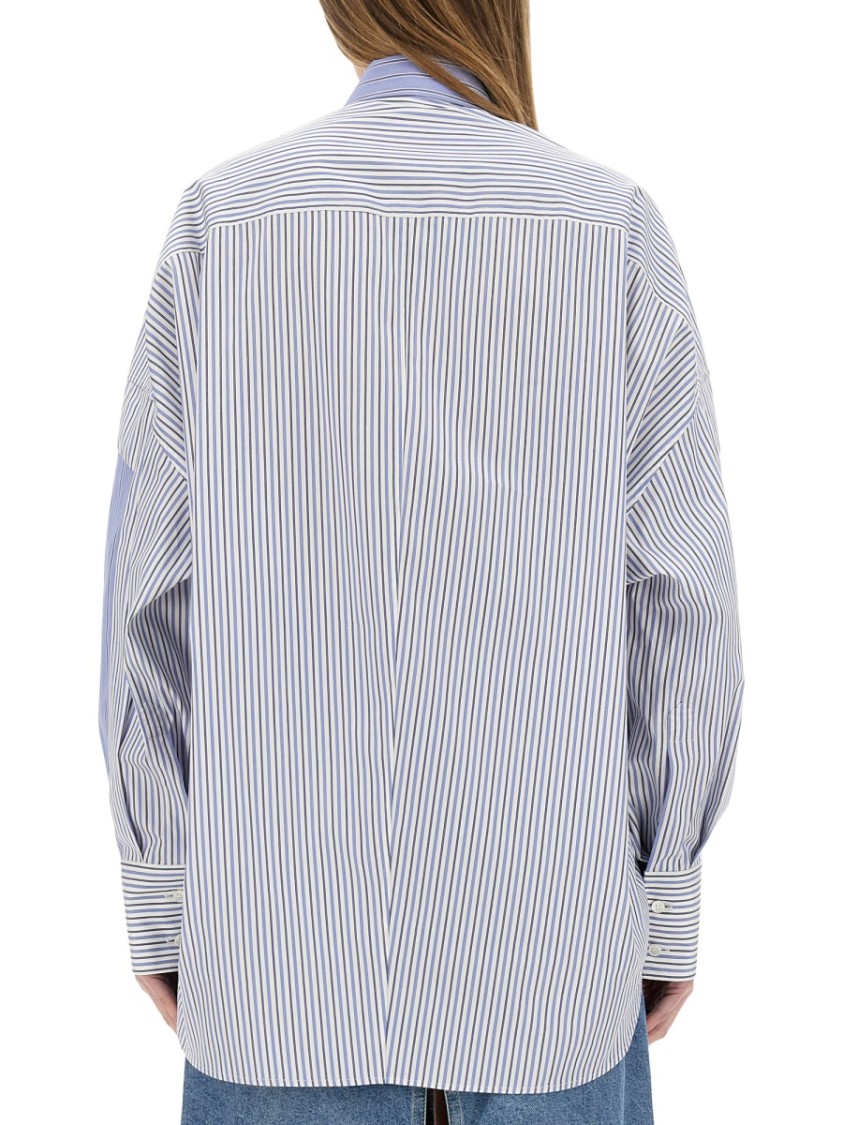 Shop Stella Mccartney "mixed Stripe" Shirt In Blue