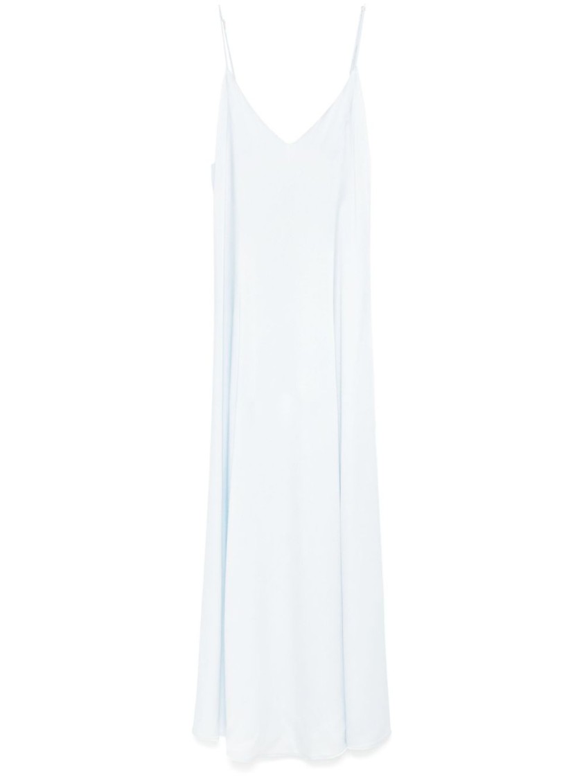 Shop Forte Forte Light Blue Flowing Maxi Dress