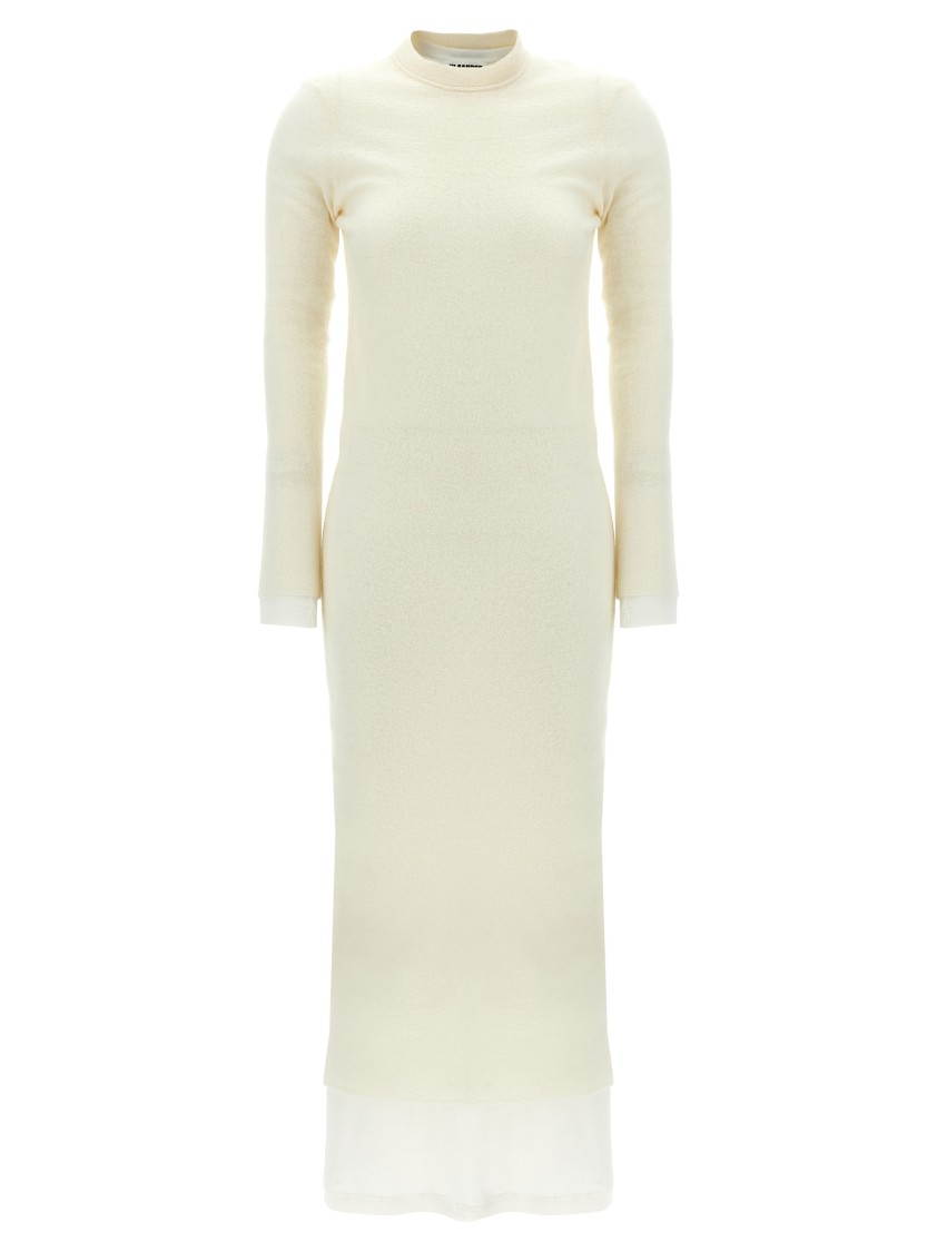 Jil Sander Dress With Petticoat In Yellow