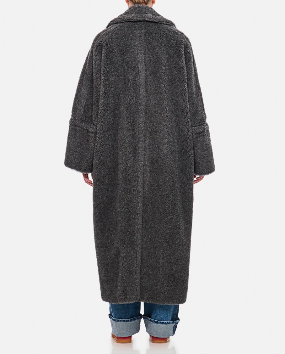 Shop Max Mara Kadiak Teddy Coat In Black