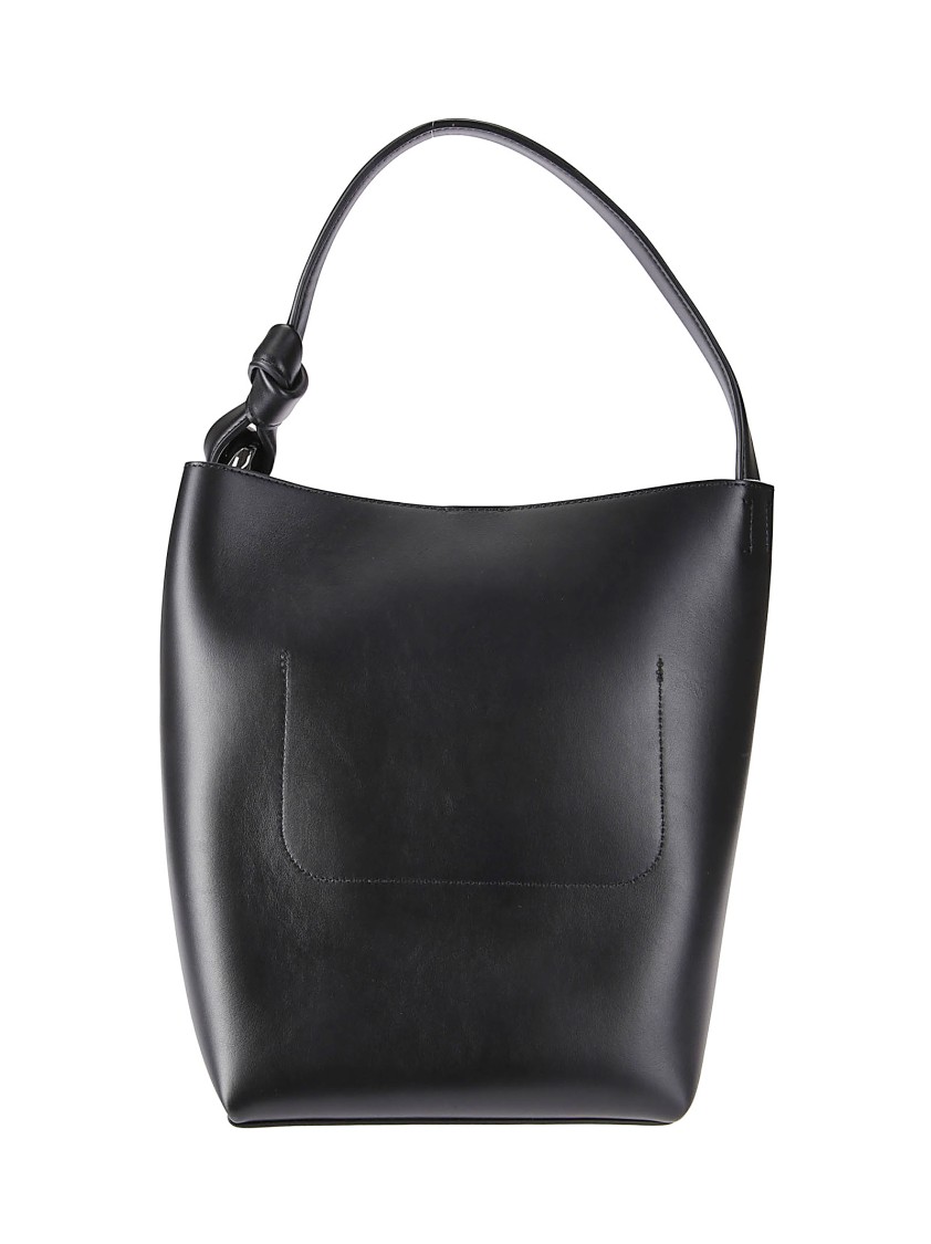 Jw Anderson Borsa A Secchiello In Pelle Nera Donna In Gray