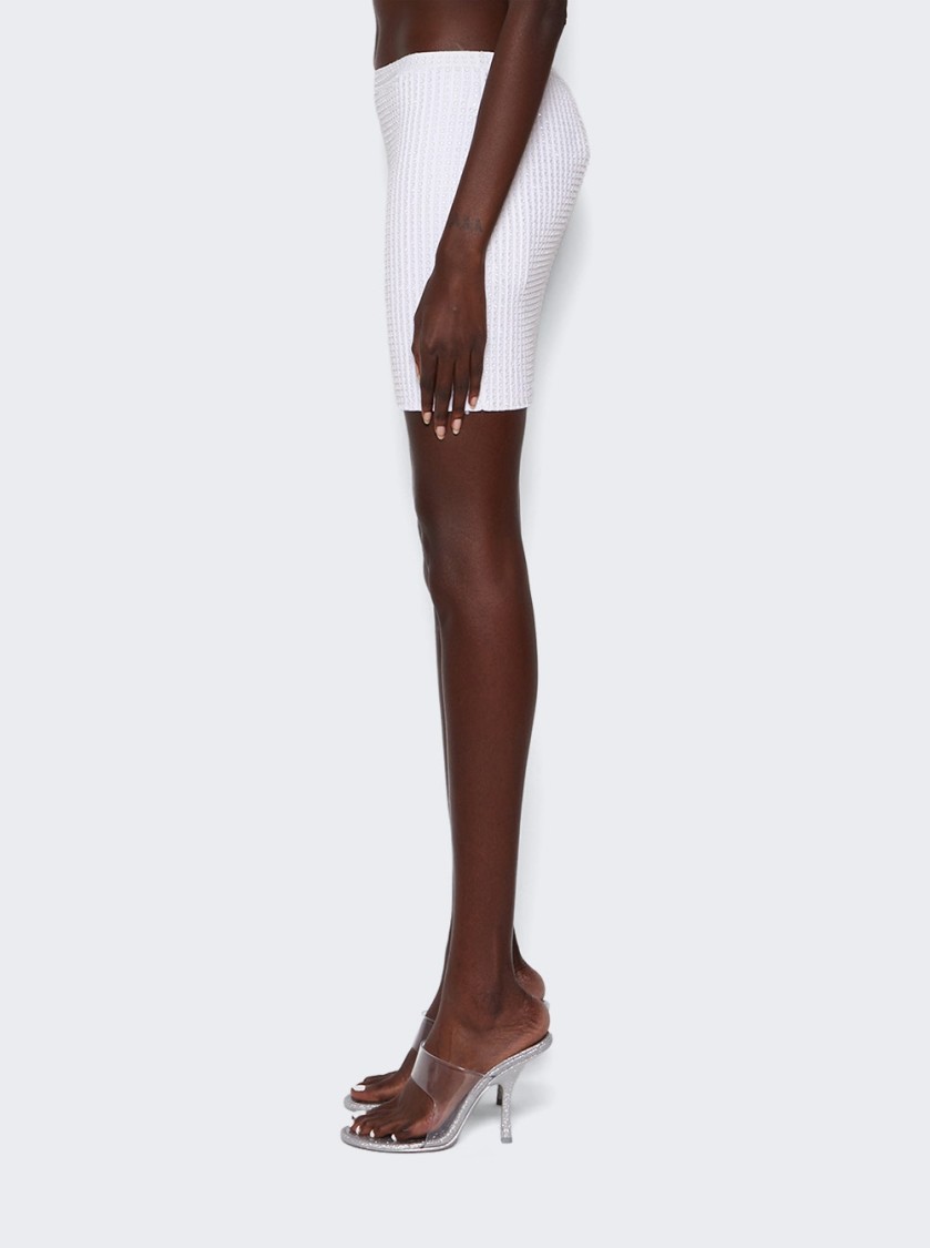 Alexander Wang Clear Crystal Rib Mini Skirt