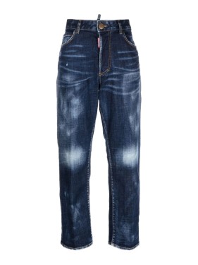 デニム・ジーパン Dsquared2 Black Mid-Rise Cropped Twiggy Jeans Dsquared2 Black Mid-Rise Cropped Twiggy Jeans | THE LIST
