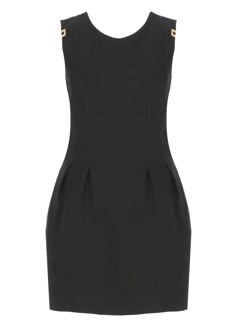 Elisabetta Franchi Linen And Viscose Dress