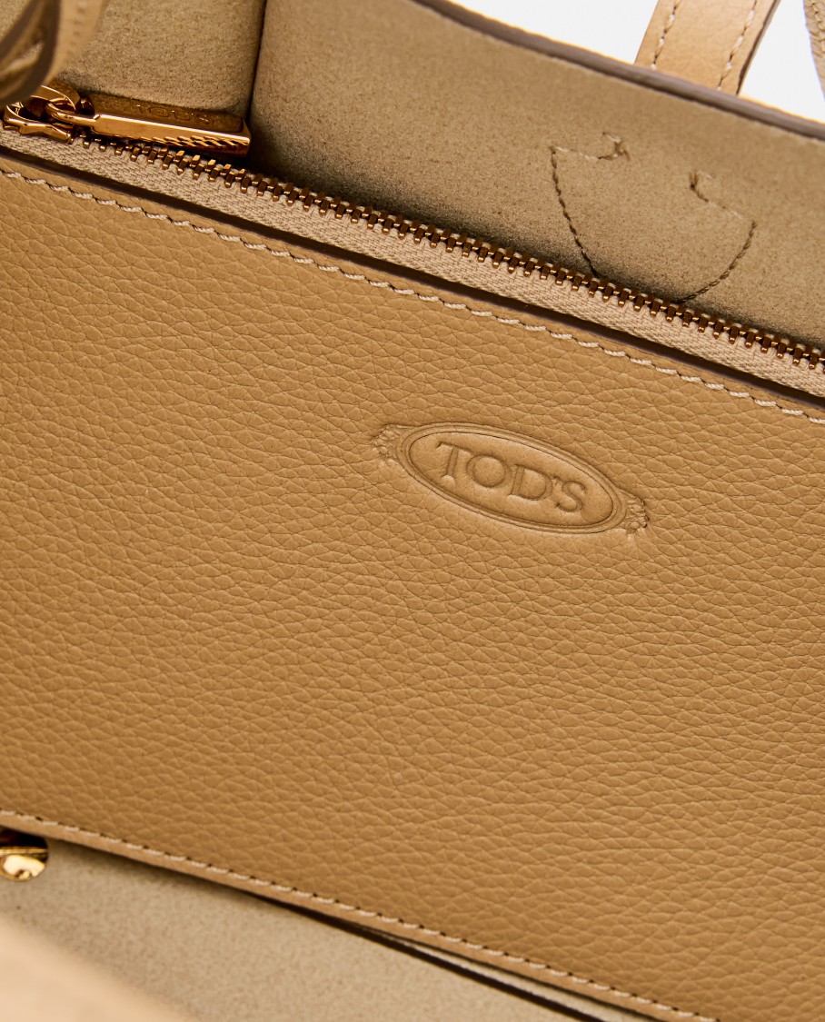 Tod's Tsb Small Shopping Bag In Brown