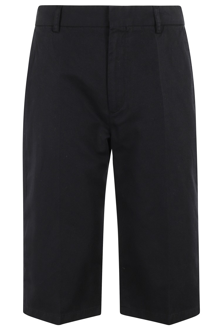 Shop Filippa K Tailored Black Linen Bermuda Shorts