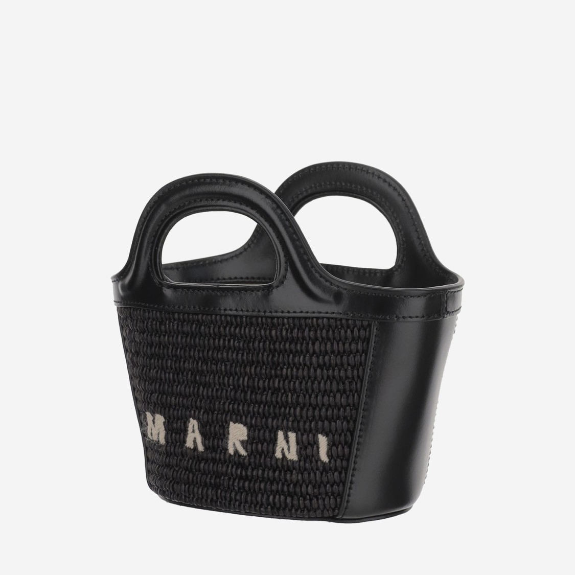 Shop Marni Tropicalia Micro Bag In Black