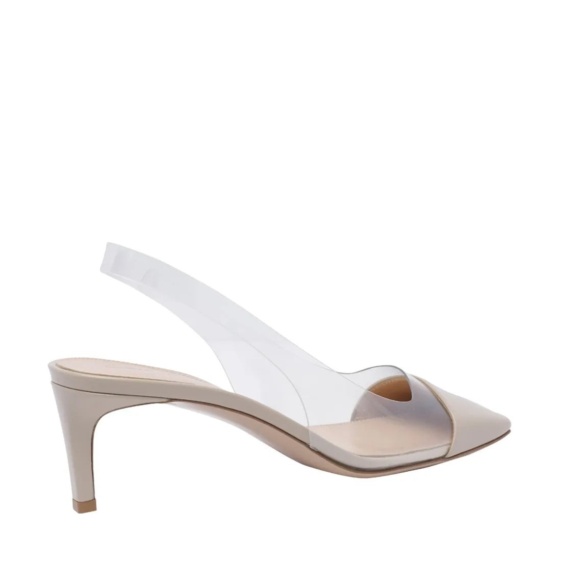 Gianvito Rossi Transparent-panel Pumps In Neutral