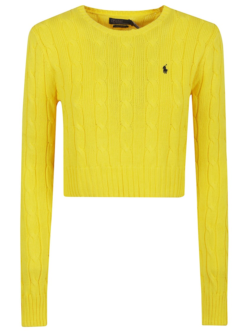 Polo Ralph Lauren Cable-knit Pullover With Distinctive Pony Polo Motif