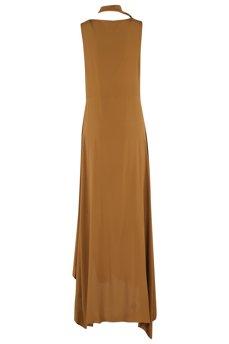 Federica Tosi Crepe De Chine Scarf Dress Maxi | THE LIST
