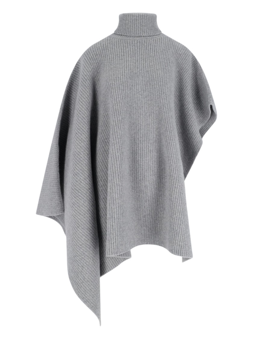 Shop Stella Mccartney Wool And Cashmere Cape – Grey