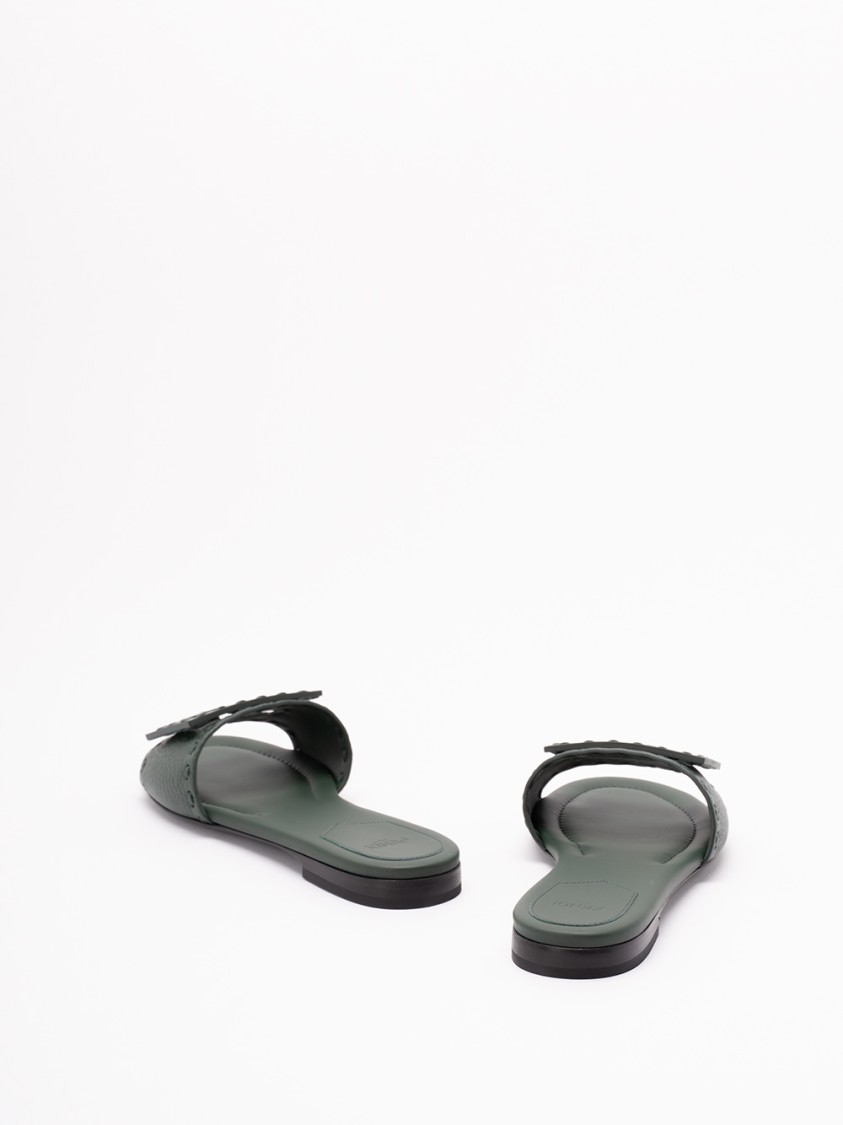 Fendi `ff` Slides In Green