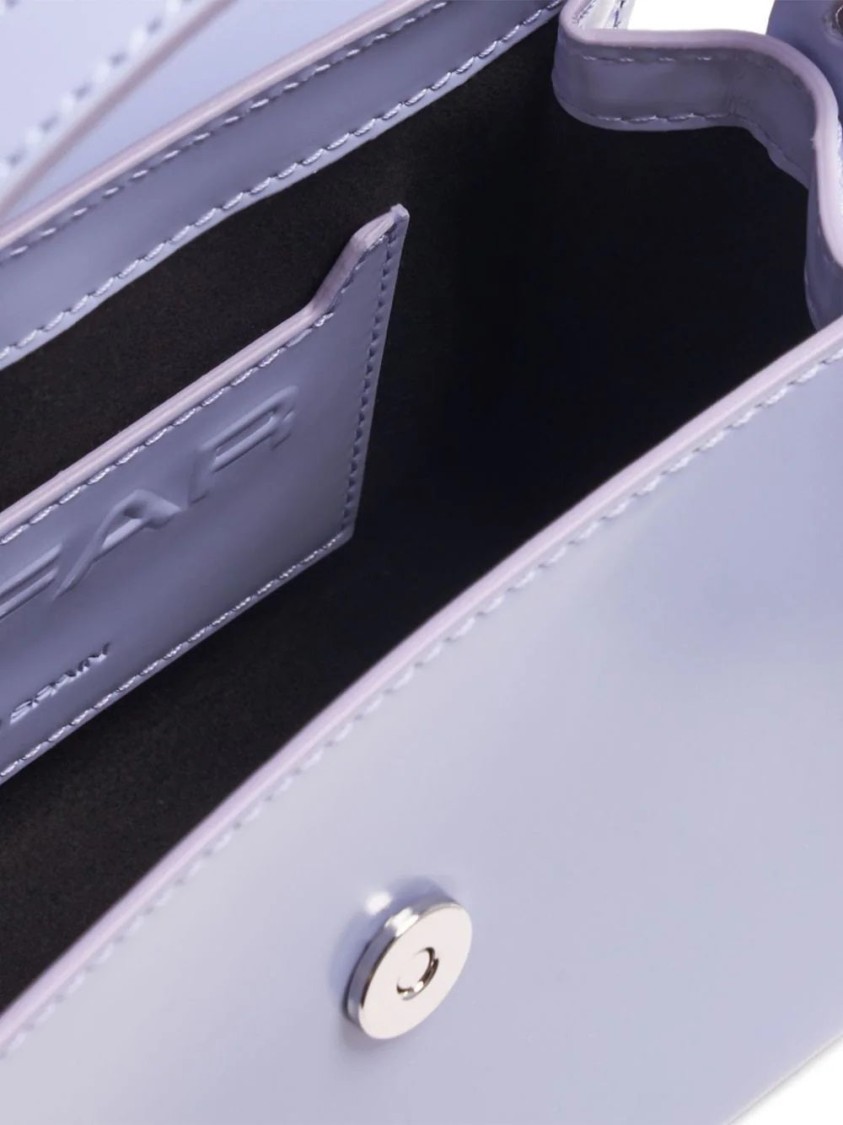 By Far Fran Bluebell Leather Handbag In Blue