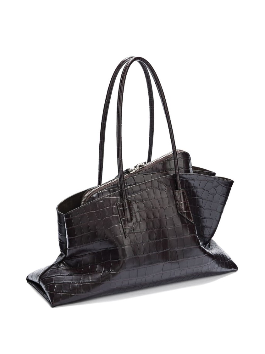 Attico La Passeggiata Medium Tote Bag In Brown