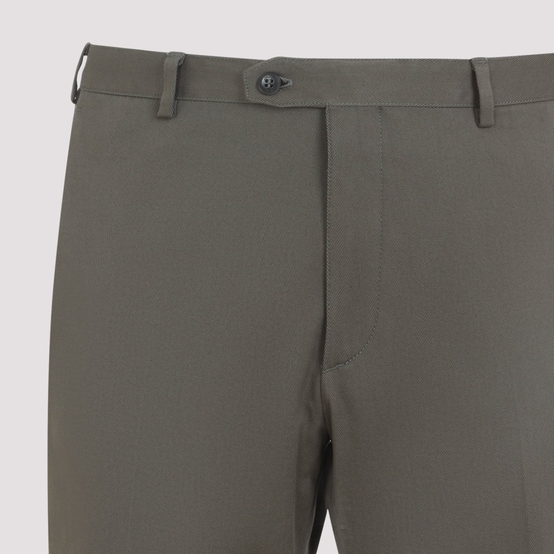 Brioni Pienza Cotton Stretch Pants In Gray
