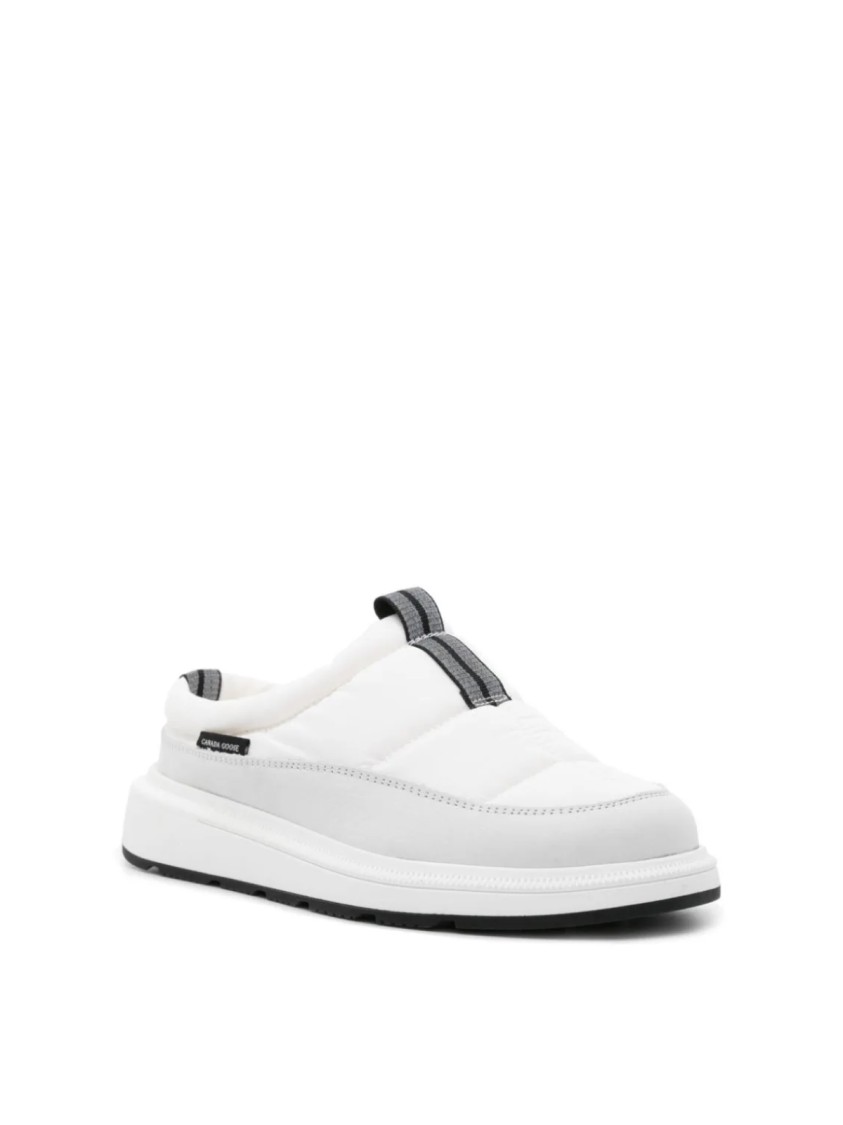 Canada Goose Cypress Puffer Mules In White