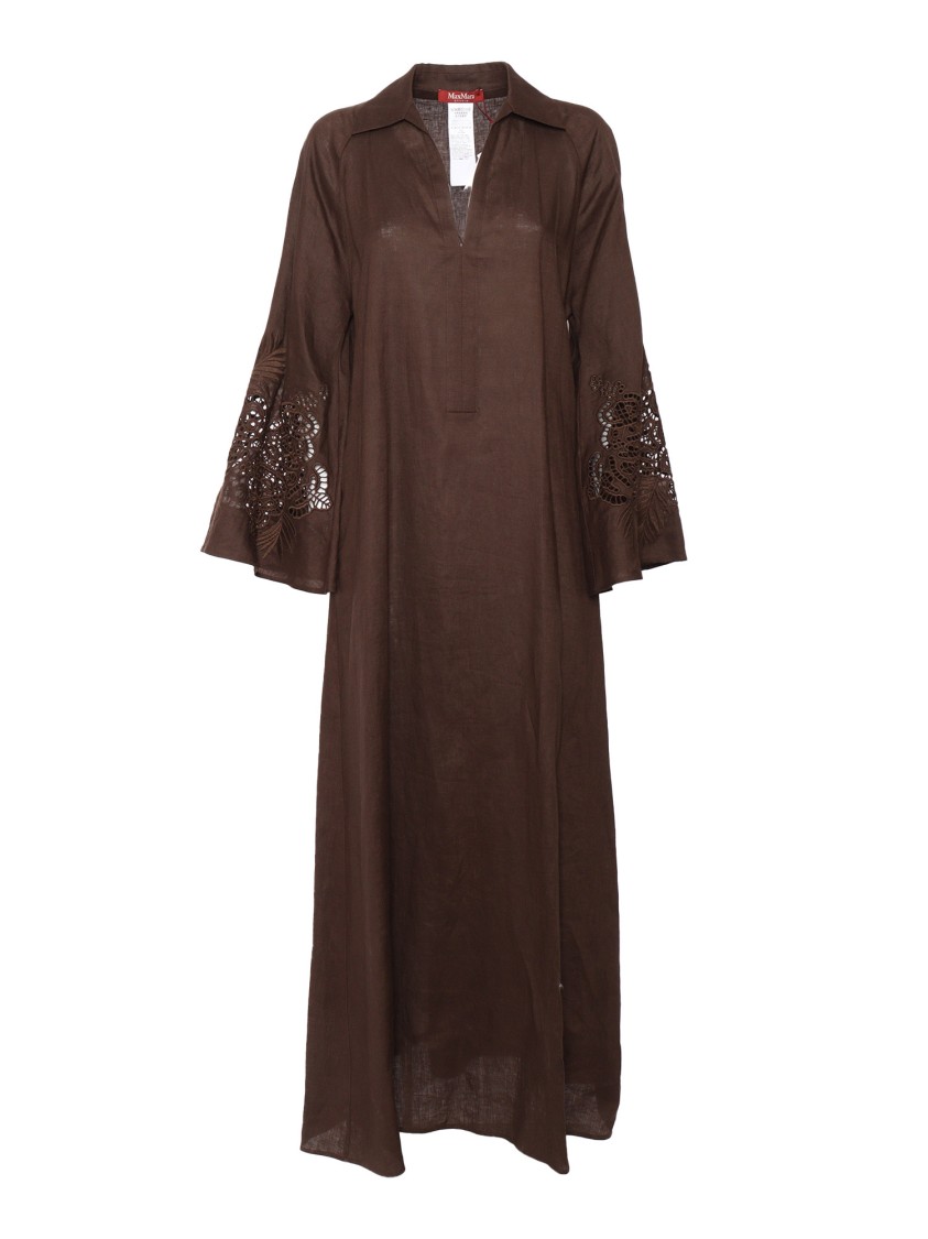 Max Mara Relaxed Midi Dress With Collared Neckline