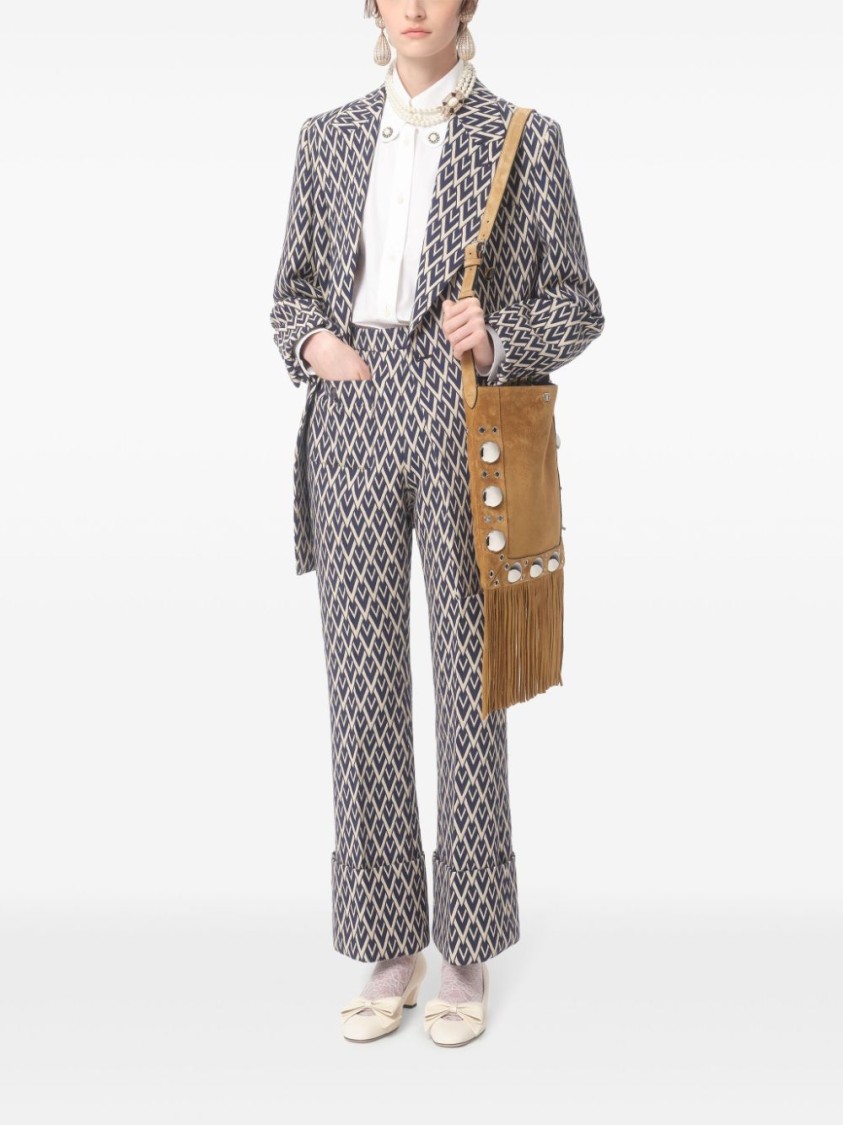 Valentino Tailored White Cotton Shirt With Decorative Buttons In White