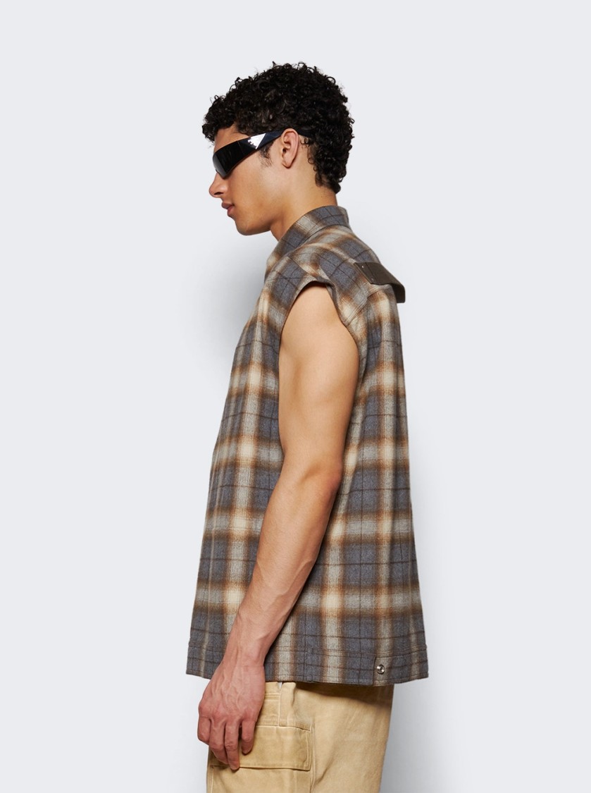 Rick Owens Jumbo Sleeveless Shirt Jacket