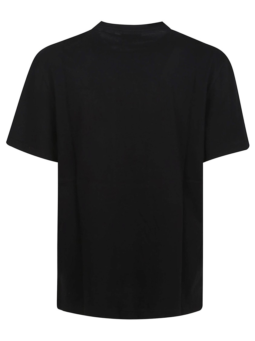 Shop Alexander Mcqueen Regular Fit Black Cotton T-shirt