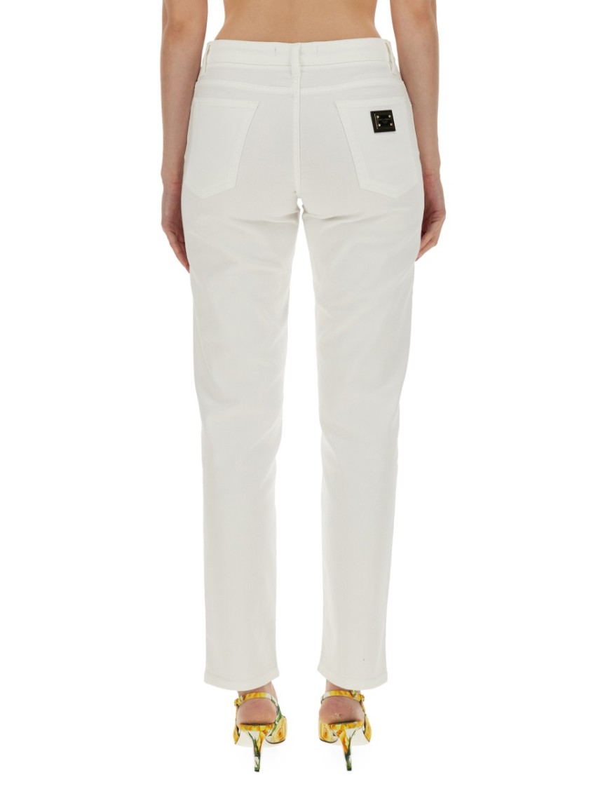 Dolce & Gabbana Jeans In Denim In White